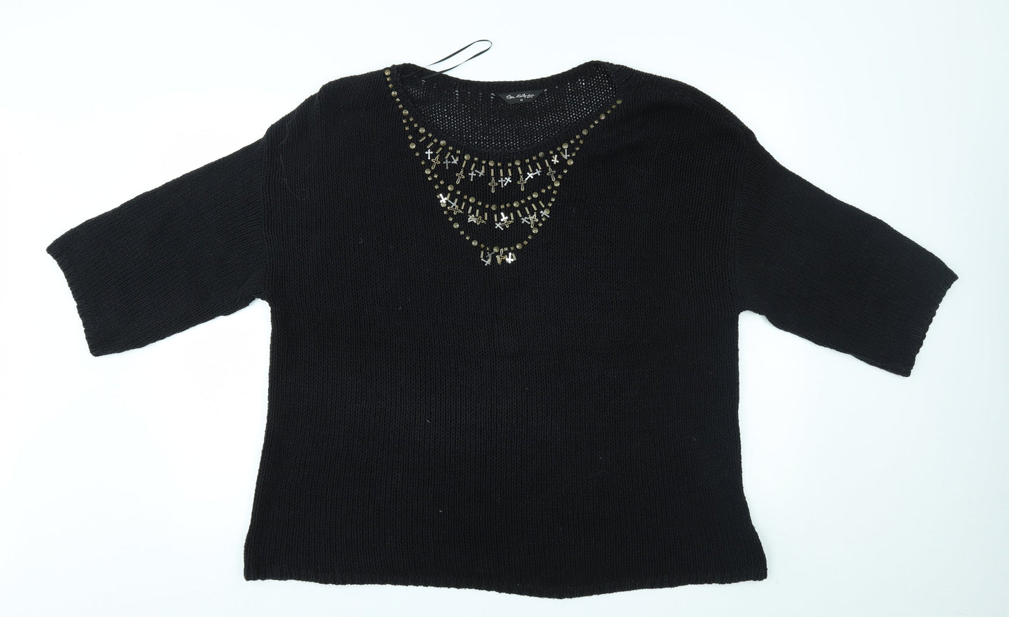 Miss Selfridge Womens Black   Pullover Jumper Size 16