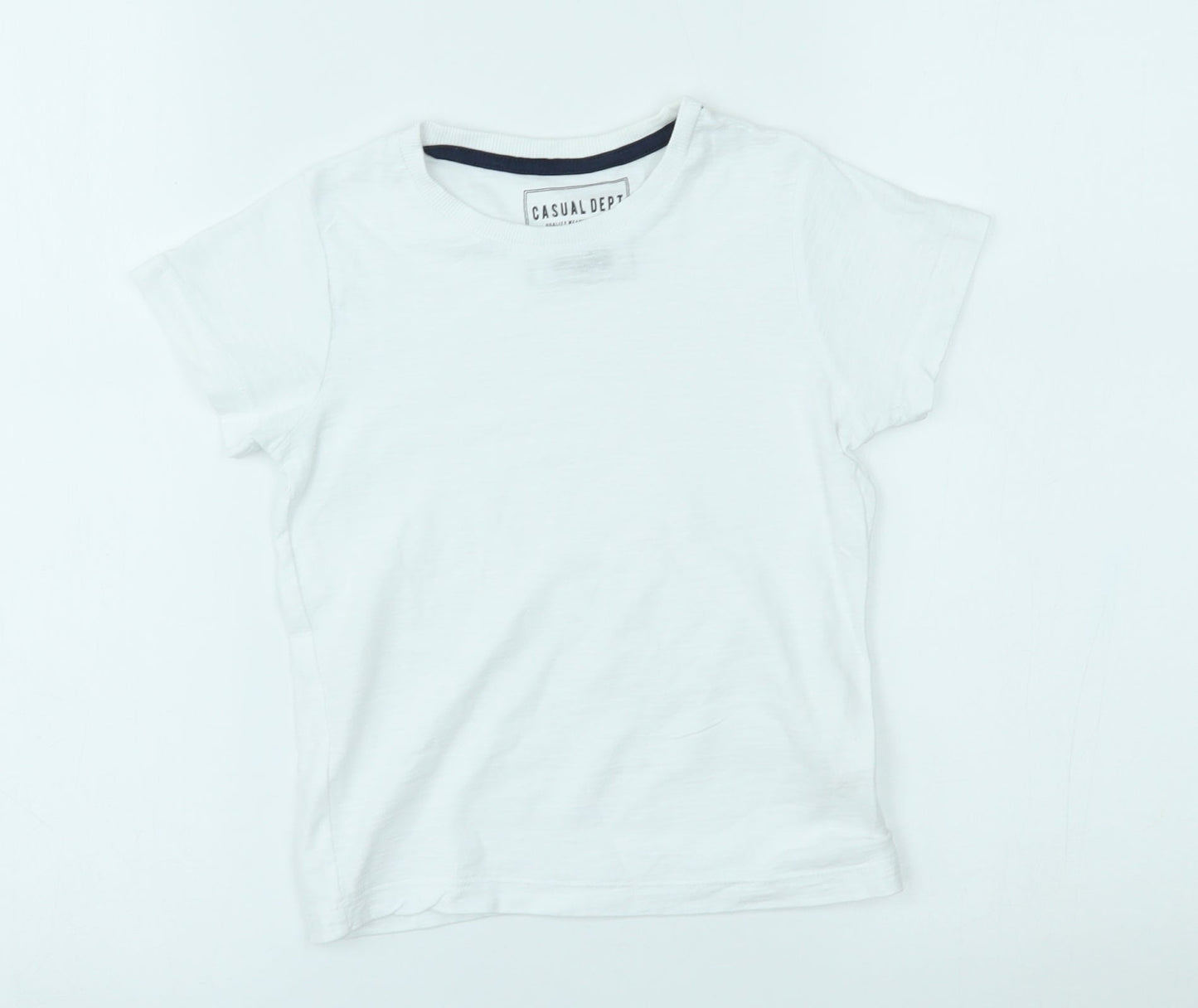 Matalan Boys White   Basic T-Shirt Size 4 Years