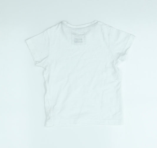 Matalan Boys White   Basic T-Shirt Size 4 Years
