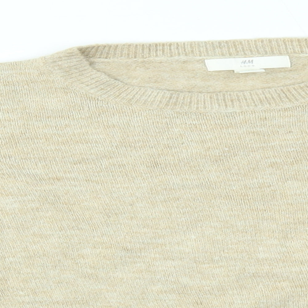 H&M Womens Beige   Pullover Jumper Size M