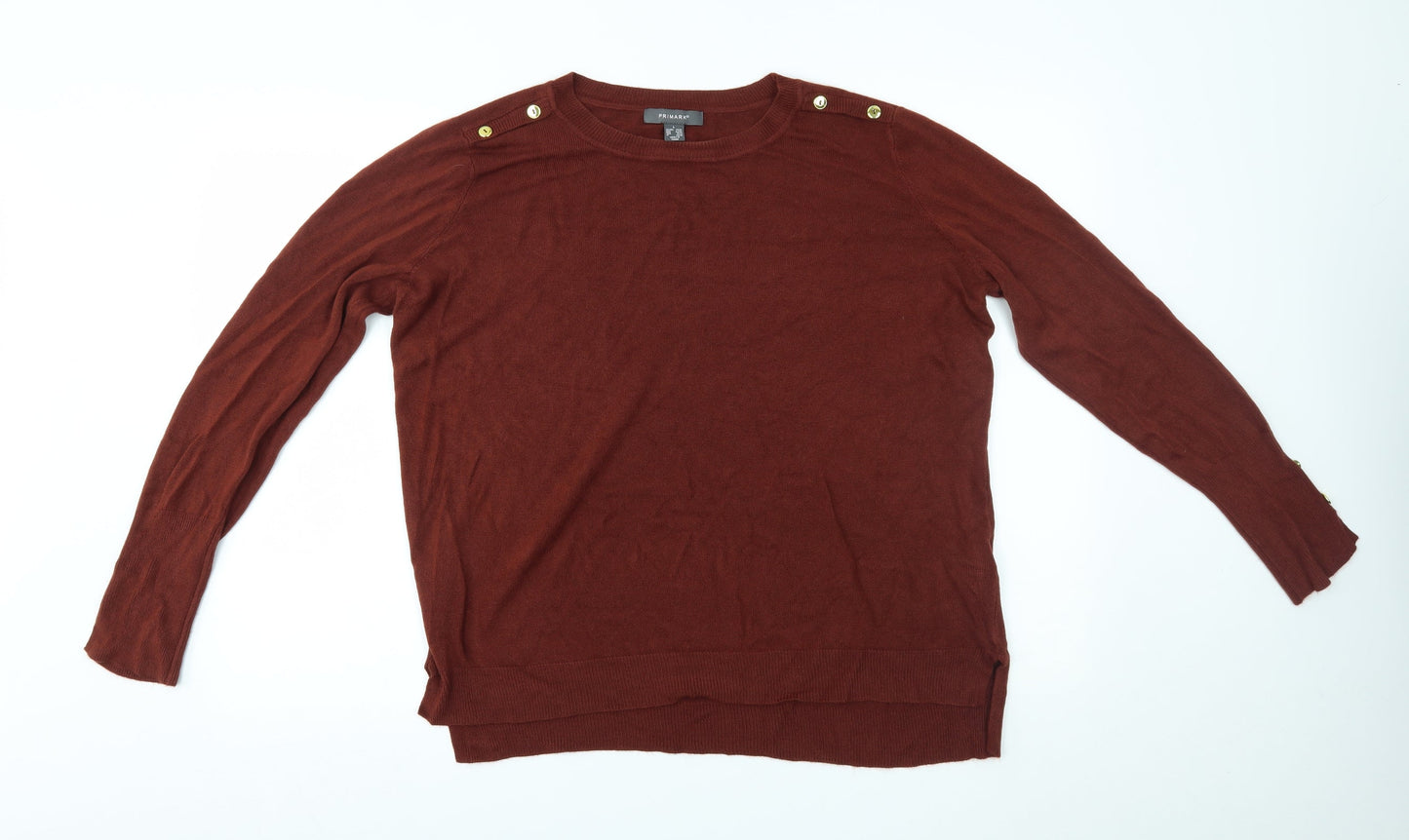 Primark Womens Brown   Pullover Jumper Size L