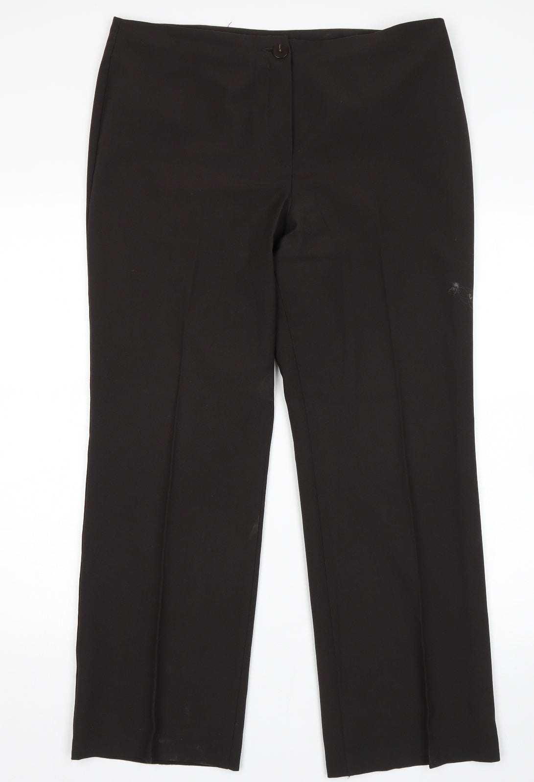 M&S Womens Black   Trousers  Size 14 L28 in
