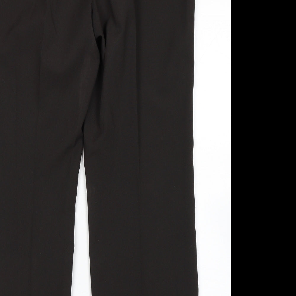 M&S Womens Black   Trousers  Size 14 L28 in