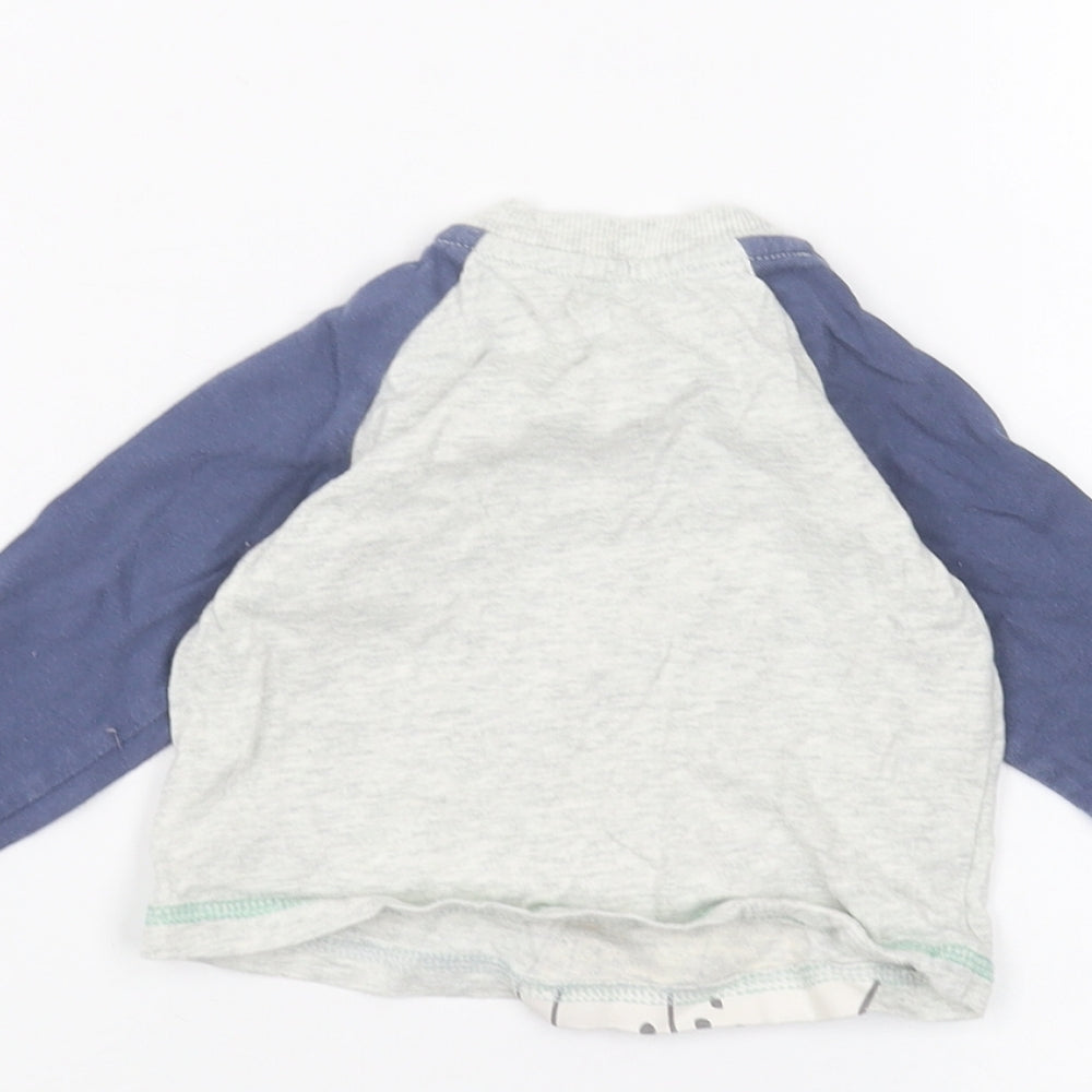 Disney Baby Grey   Basic T-Shirt Size 3-6 Months