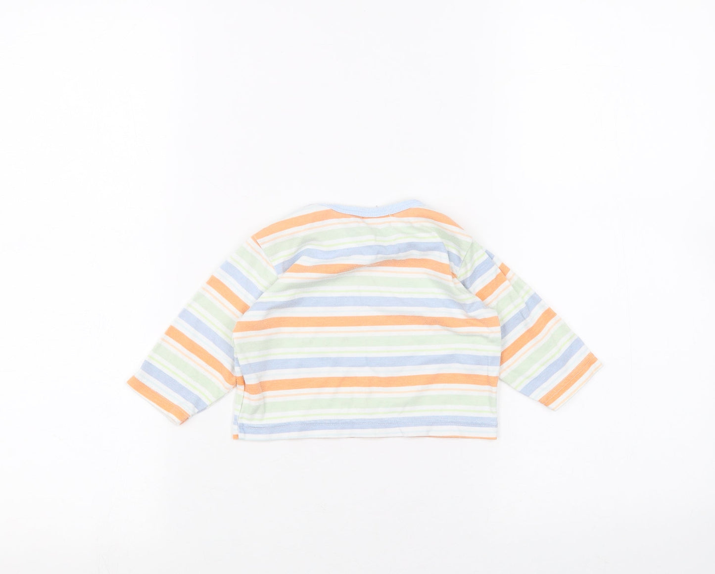 Baby C Baby White Striped  Basic T-Shirt Size 3-6 Months