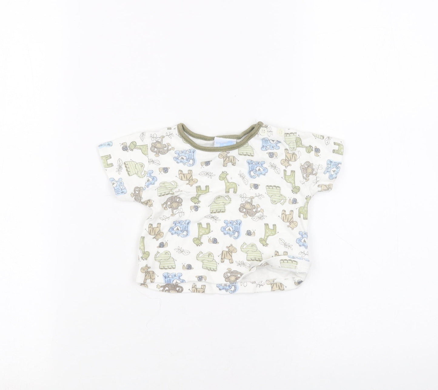 Rockabye-Baby Baby White   Basic T-Shirt Size 0-3 Months