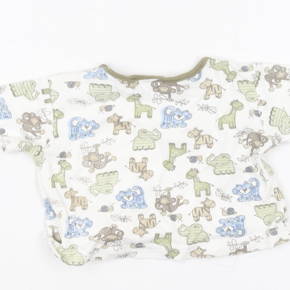 Rockabye-Baby Baby White   Basic T-Shirt Size 0-3 Months