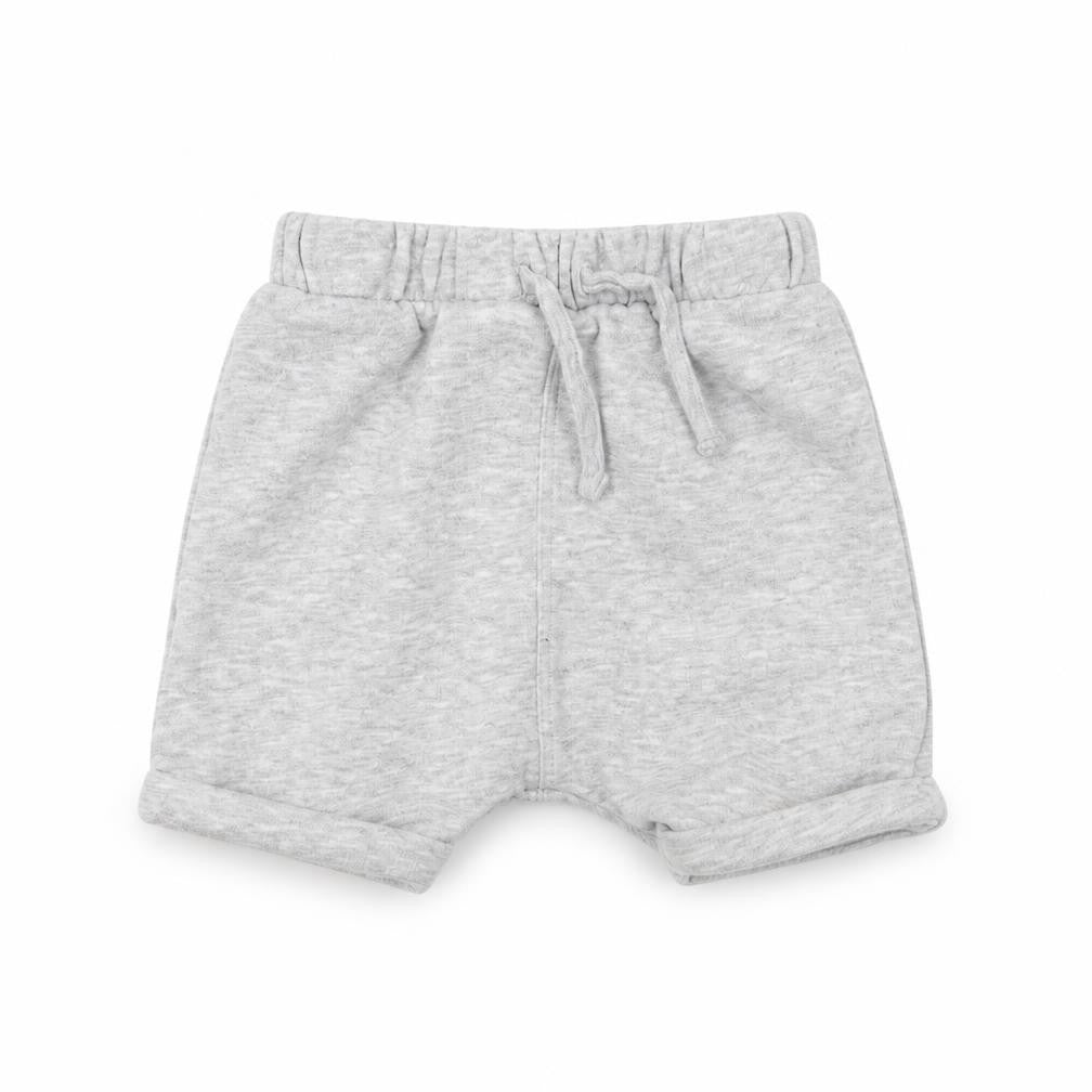 Front view of Matalan Baby Grey Cropped Trousers, size 6-9, Months