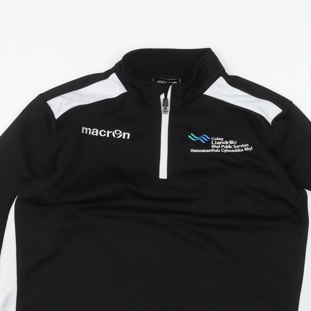 Macron Mens Black   Pullover Jumper Size S