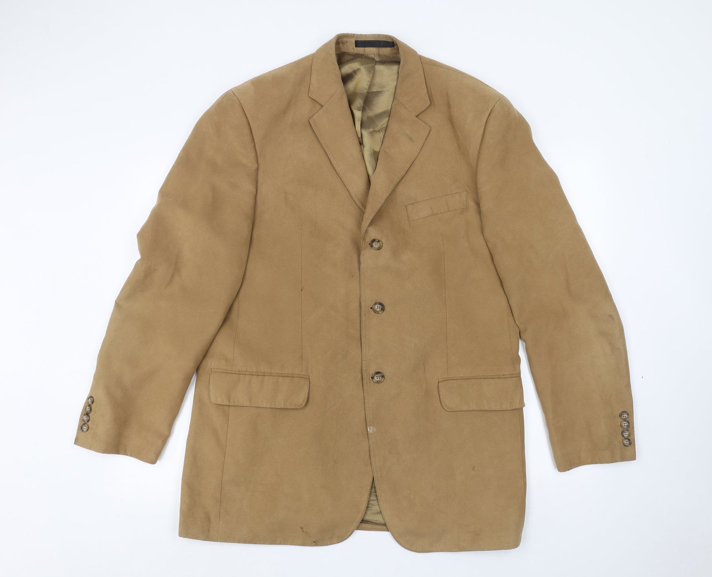Preworn Mens Brown   Jacket Suit Jacket Size 40