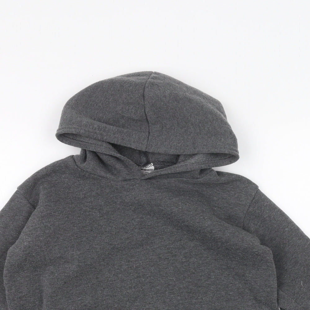 Preworn Boys Grey   Pullover Hoodie Size 9-10 Years