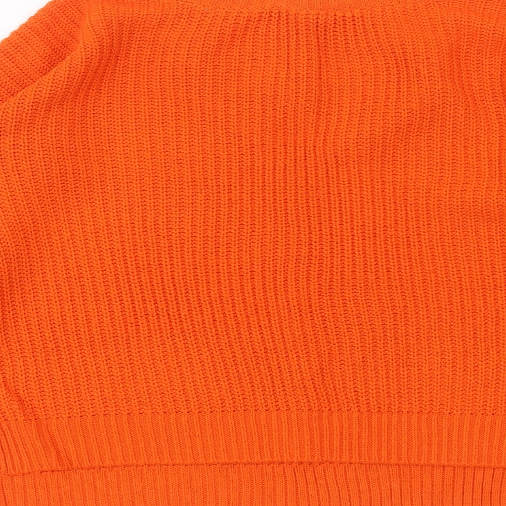 Primark Womens Orange   Pullover Jumper Size S