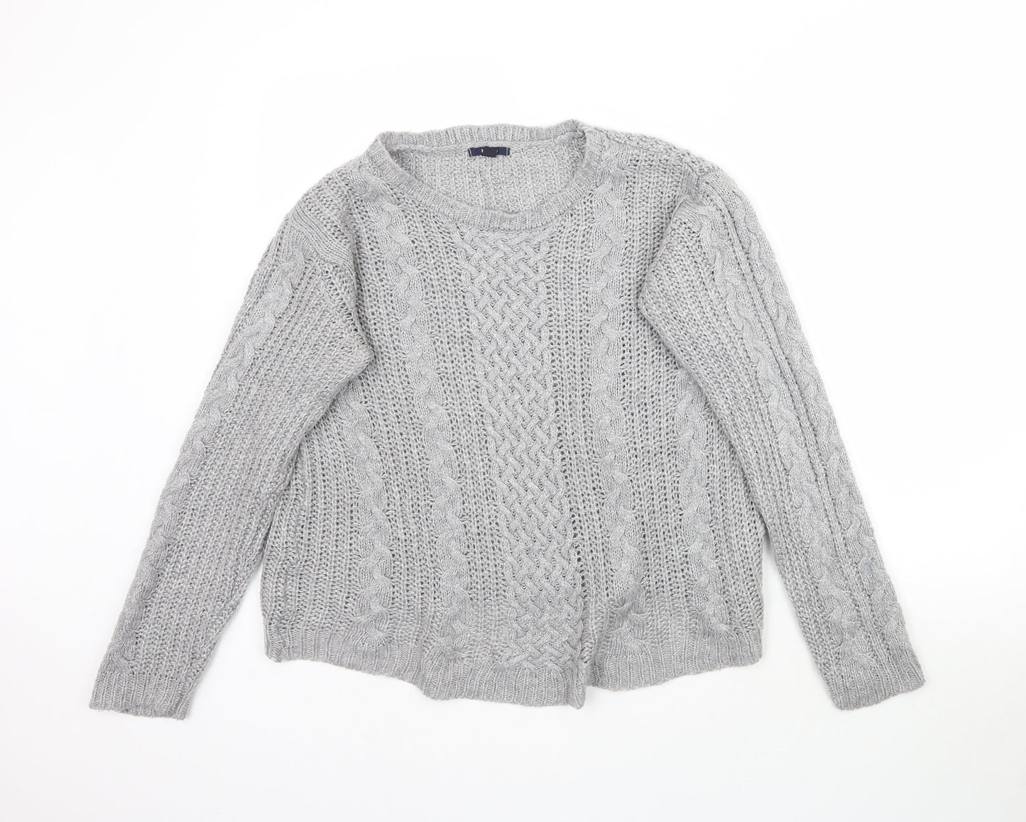 Kiabi Womens Grey  Knit Pullover Jumper Size L