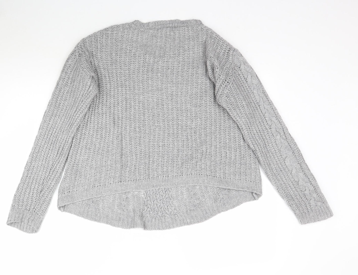 Kiabi Womens Grey  Knit Pullover Jumper Size L