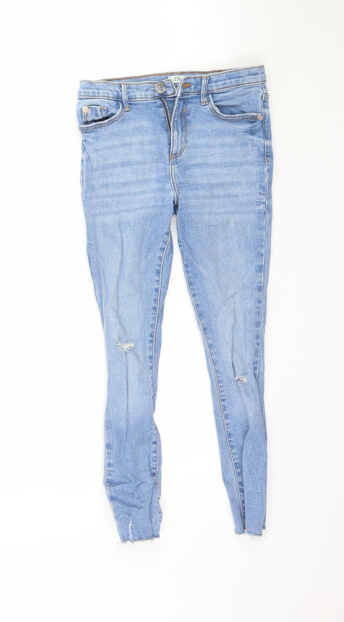 River Island Girls Blue  Denim Skinny Jeans Size 9 Months