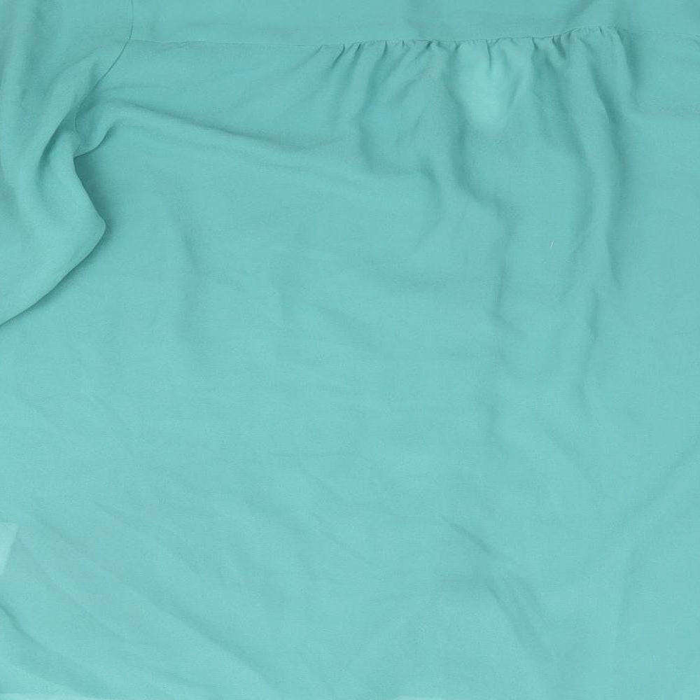 H&M Womens Green   Basic Blouse Size 8