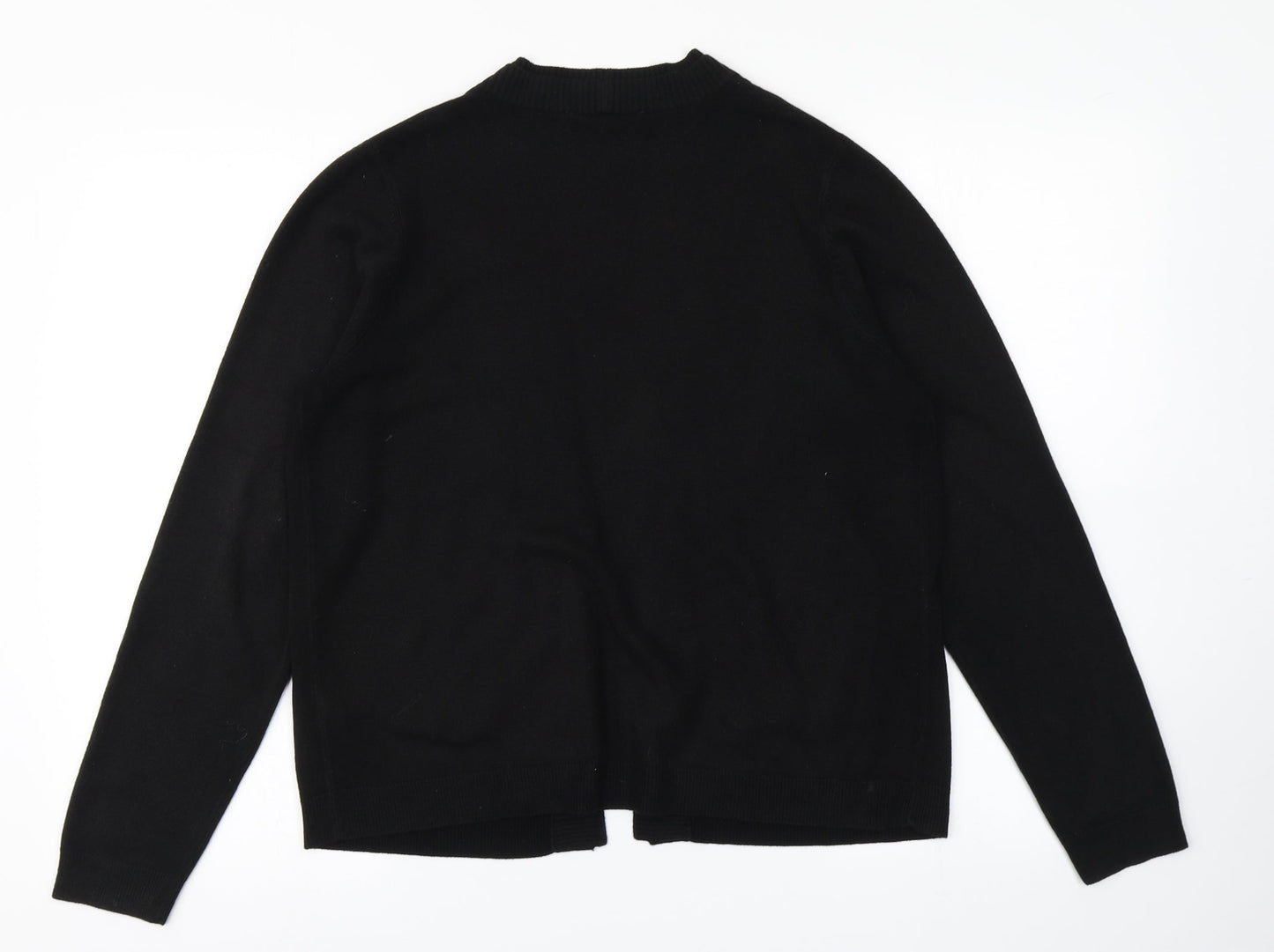 BHS Womens Black  Knit Cardigan Jumper Size 14