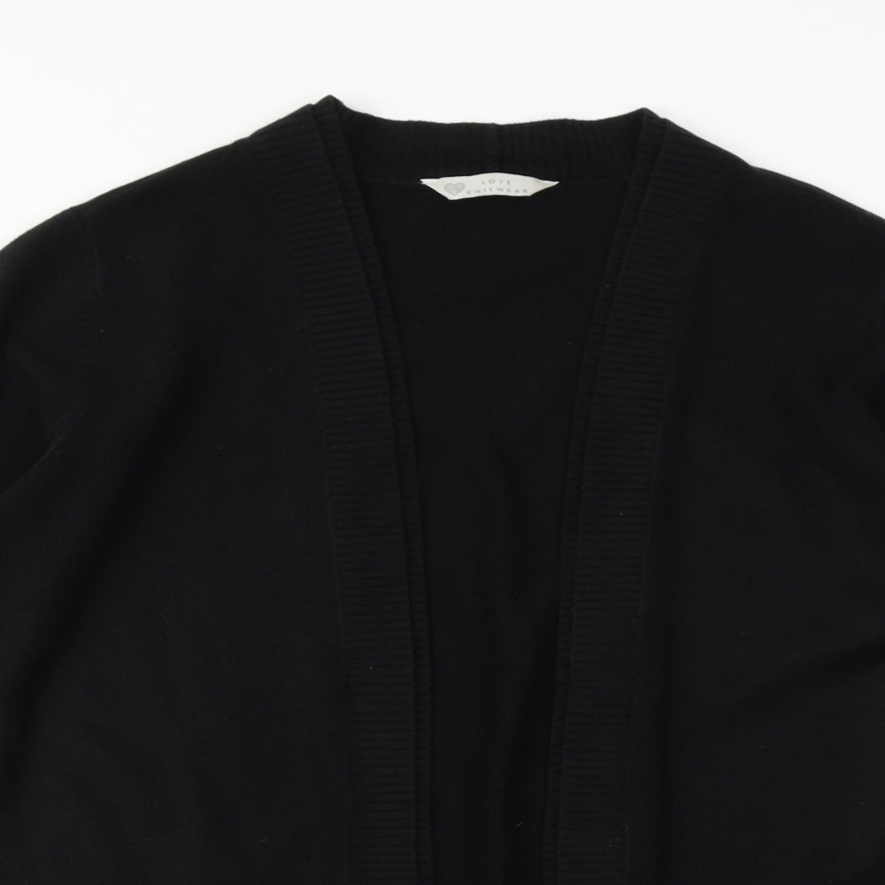BHS Womens Black  Knit Cardigan Jumper Size 14
