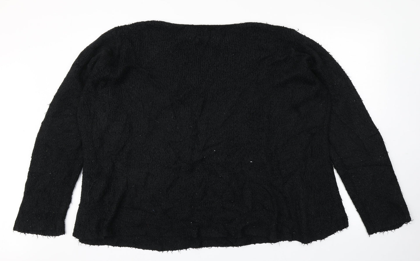 Simply Be Womens Black  Knit Pullover Jumper Size 14