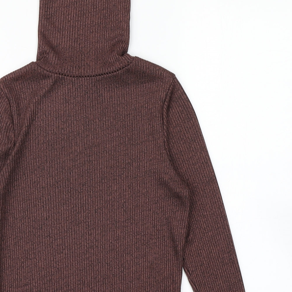 New Look Womens Brown  Knit Pullover Jumper Size 8