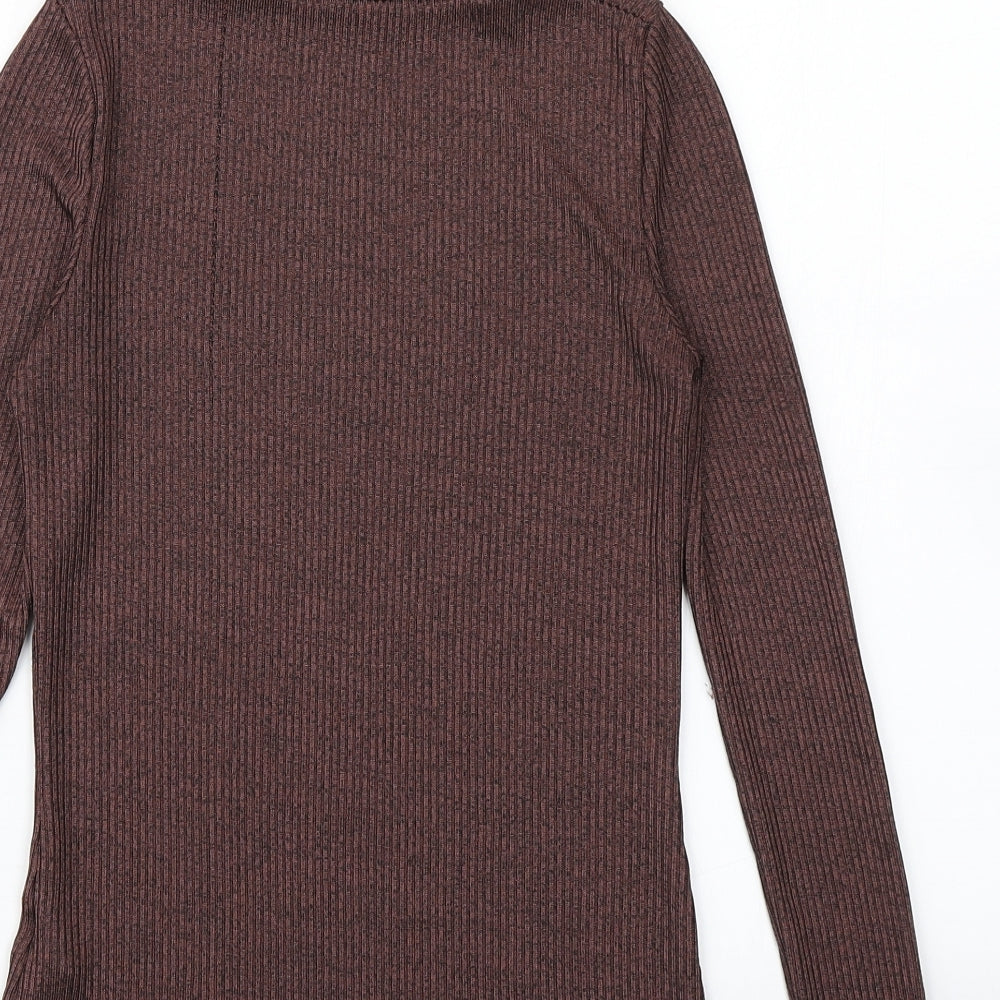 New Look Womens Brown  Knit Pullover Jumper Size 8