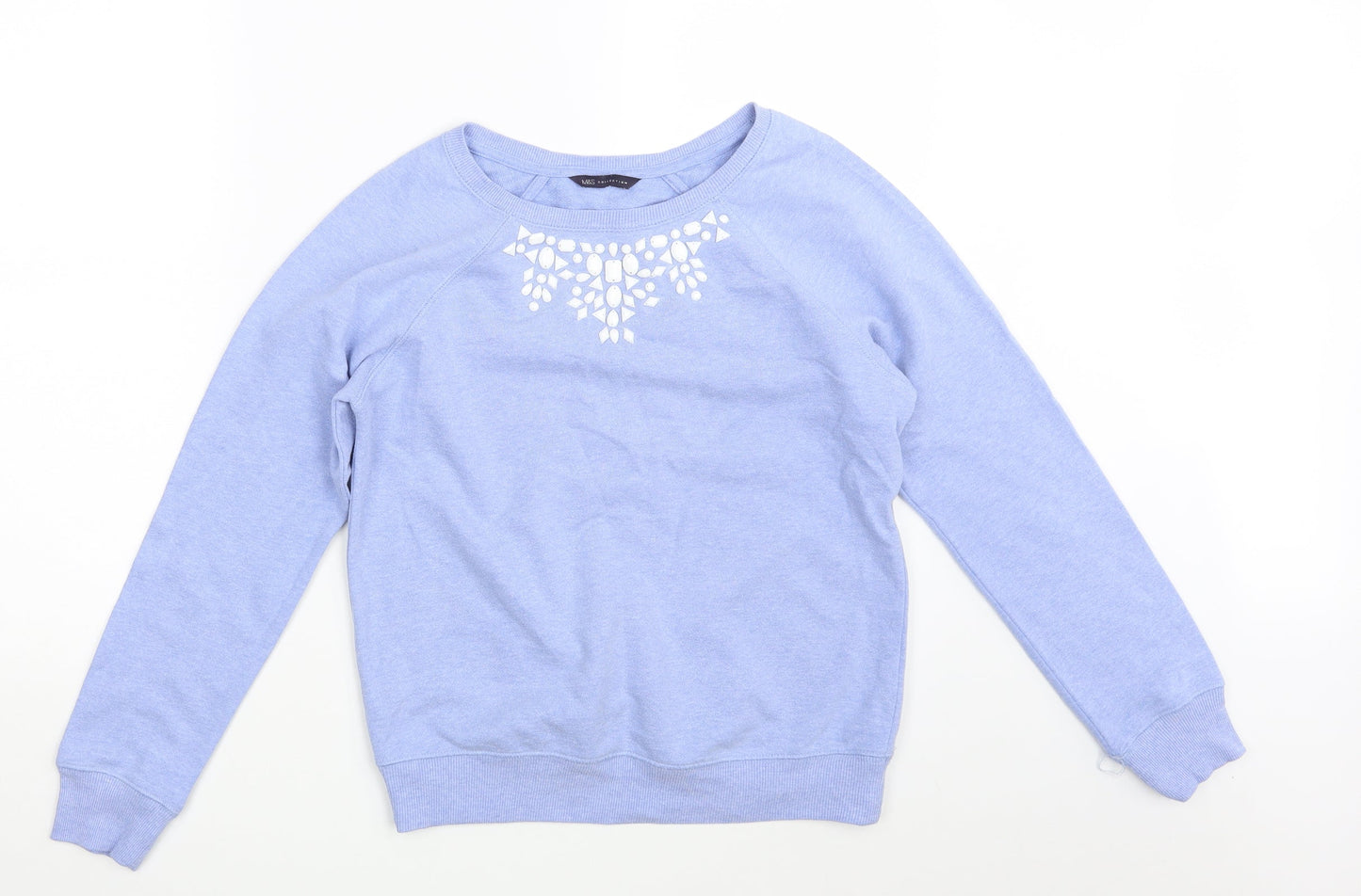 M&S Womens Blue   Pullover Jumper One Size