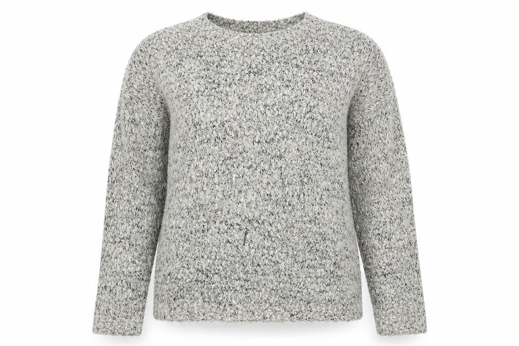 Front view of Atmosphere women’s beige jumper, size UK 12