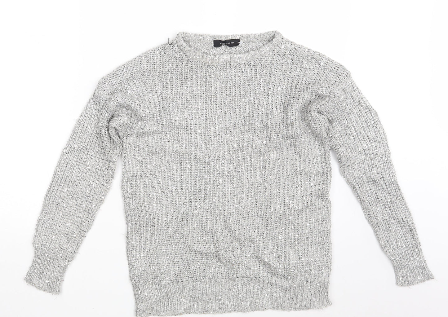 Atmosphere Womens Grey   Pullover Jumper Size 8