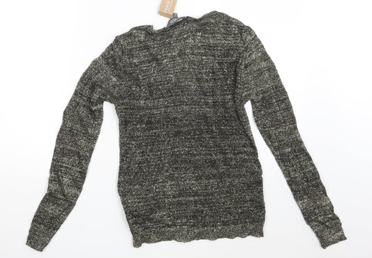 Limited Collection Womens Gold   Pullover Sweatshirt Size 10