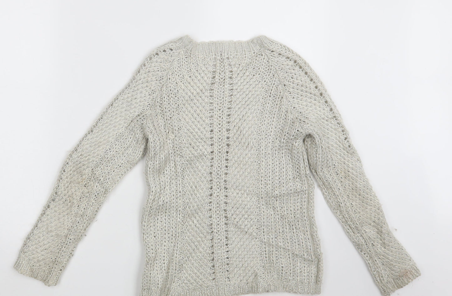 John Lewis Girls Grey   Pullover Jumper Size 10 Years