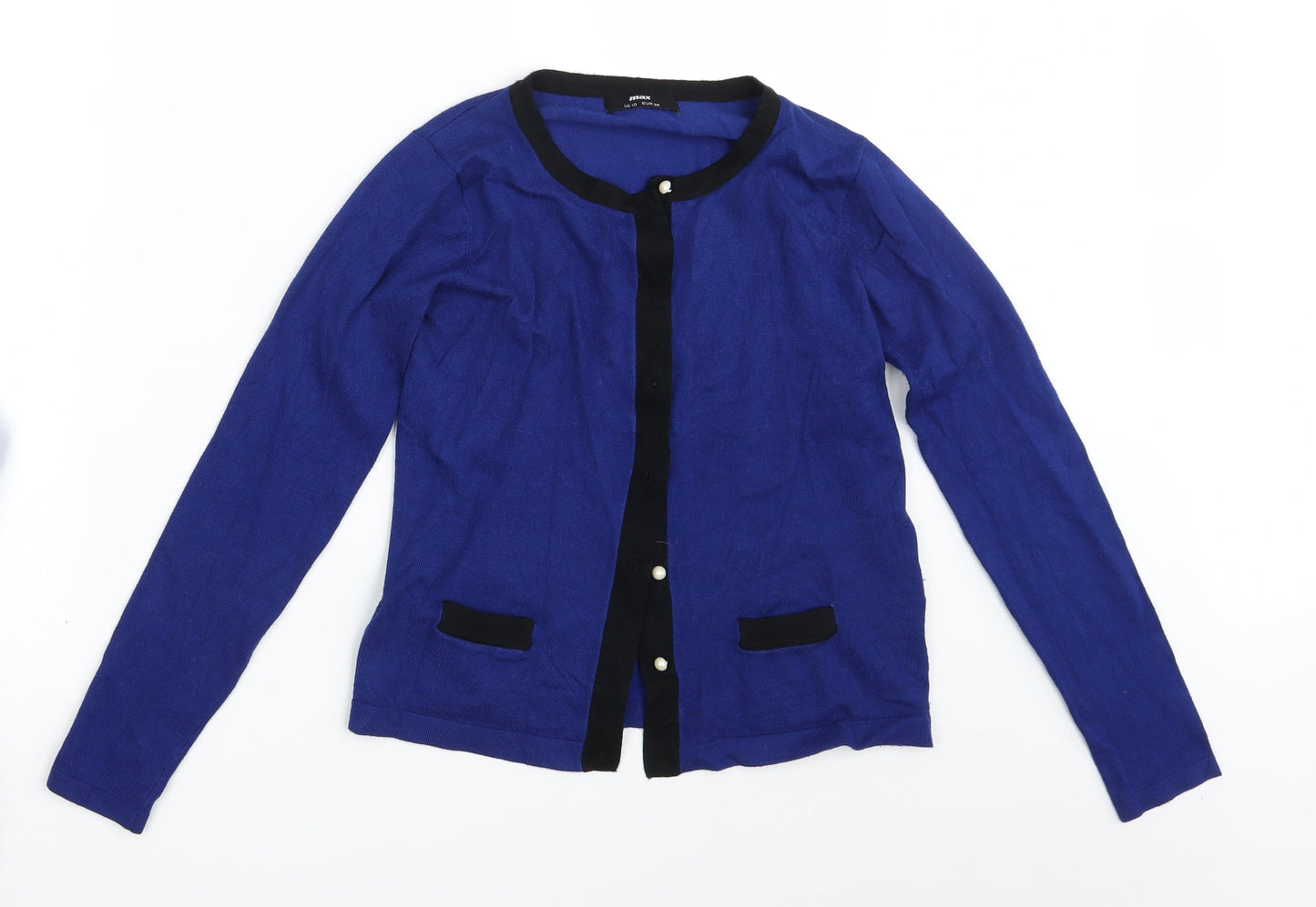 Max Womens Blue   Cardigan Jumper Size 10
