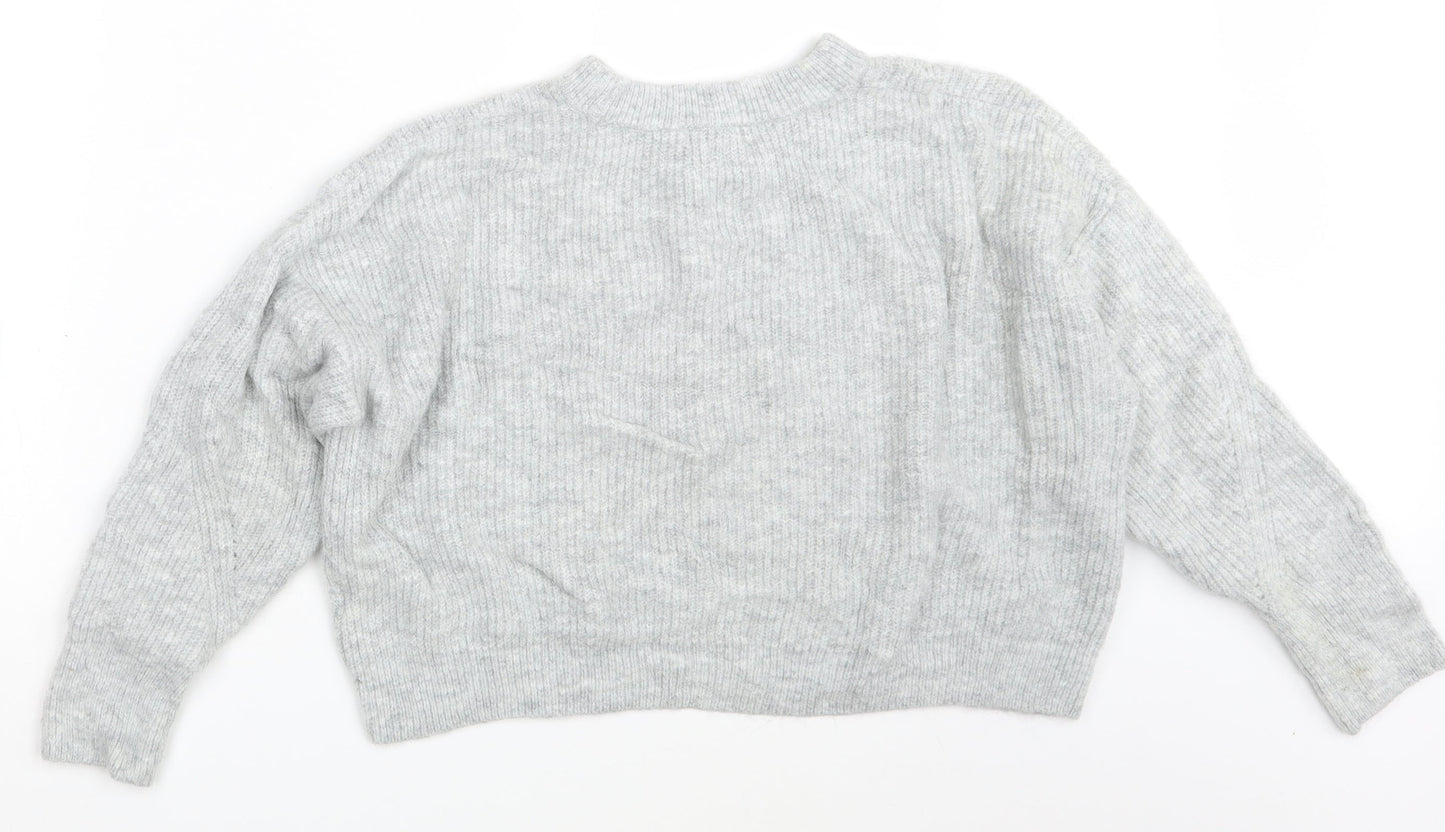 Topshop Womens Grey   Pullover Jumper Size M