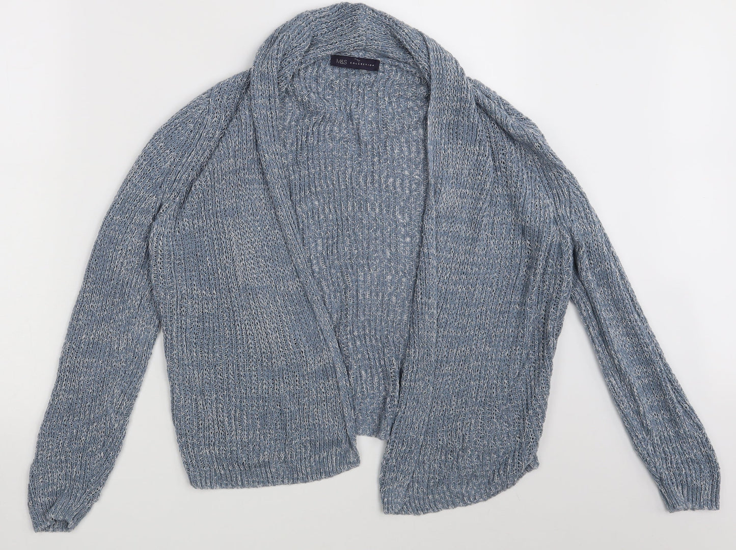 M&S Womens Blue   Wrap Jumper One Size