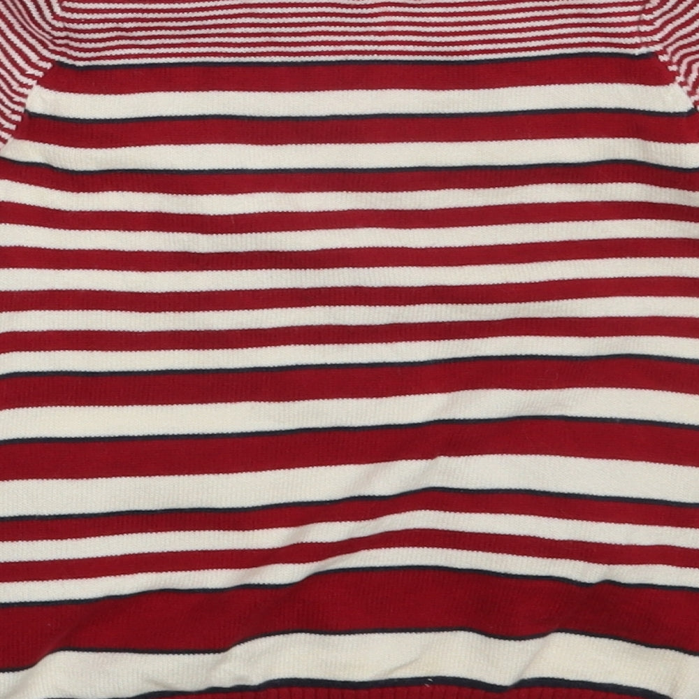 M&S Girls Multicoloured Striped  Pullover Jumper Size 3-6 Months