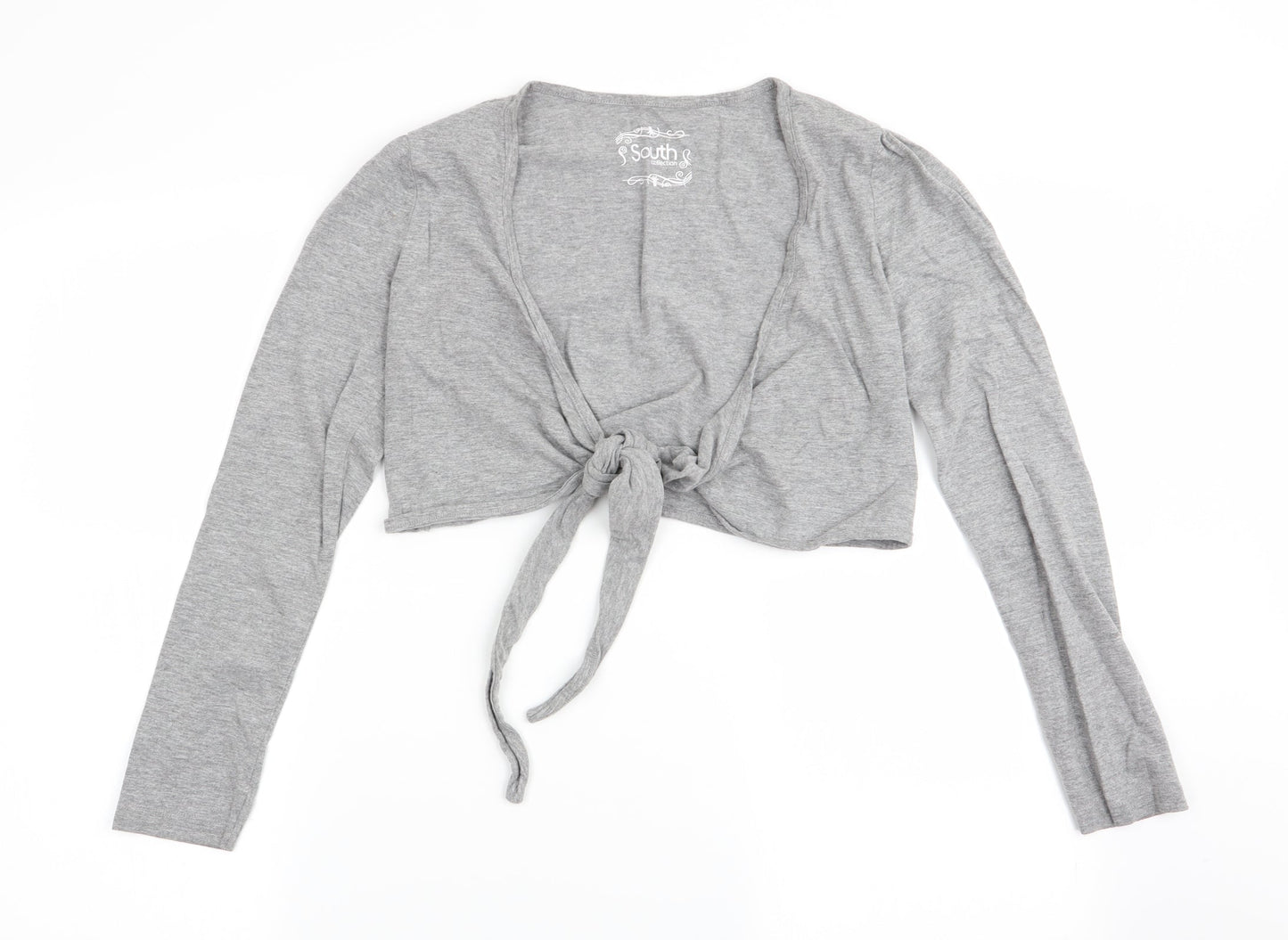 south  Womens Grey   Wrap T-Shirt Size 12