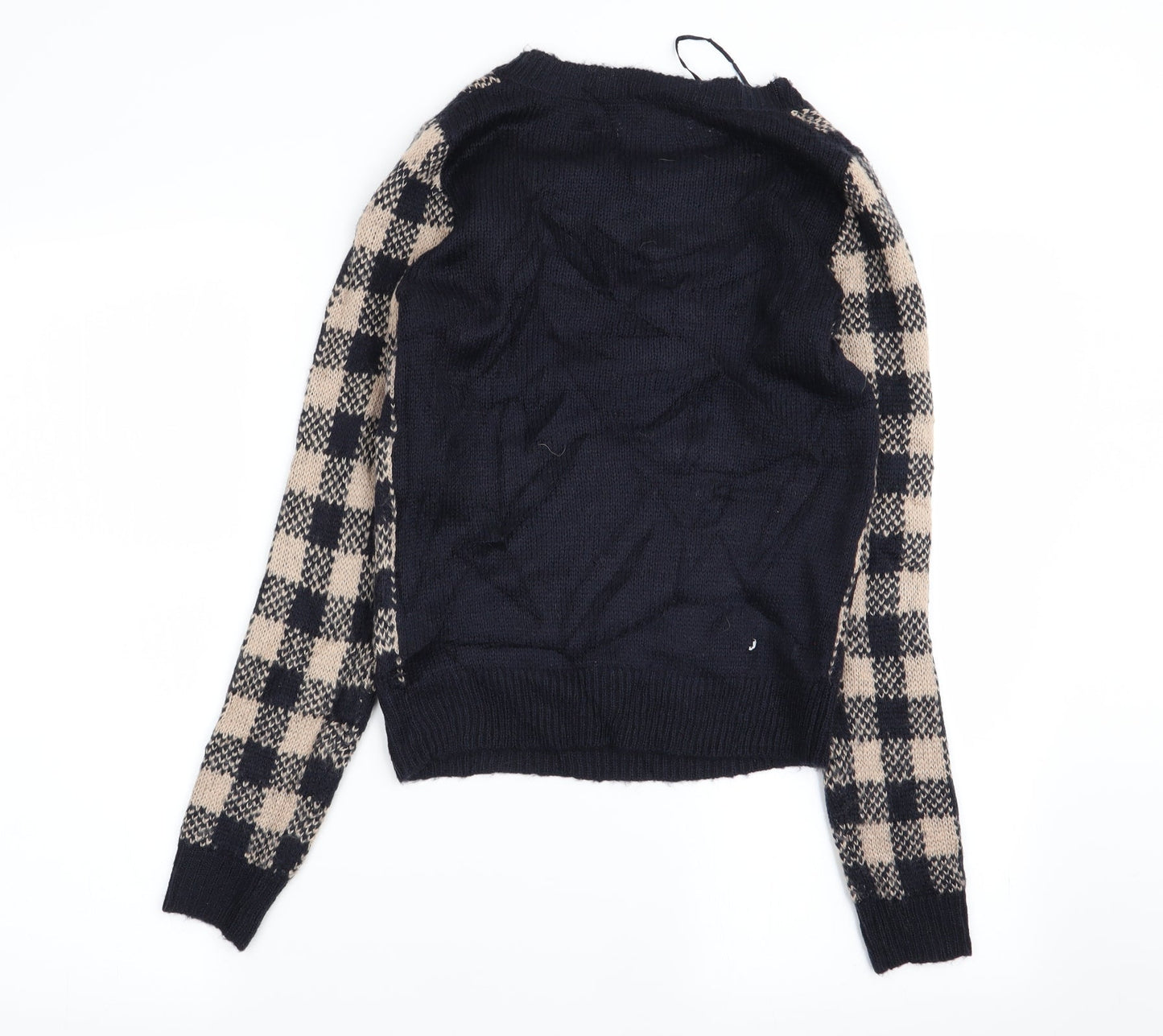 New Look Womens Multicoloured Check  Pullover Jumper Size 6