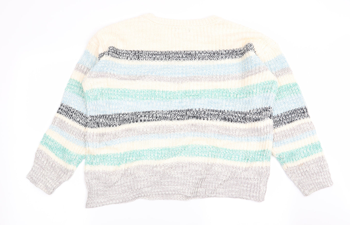 Spirit Womens Multicoloured Striped  Pullover Jumper Size 16