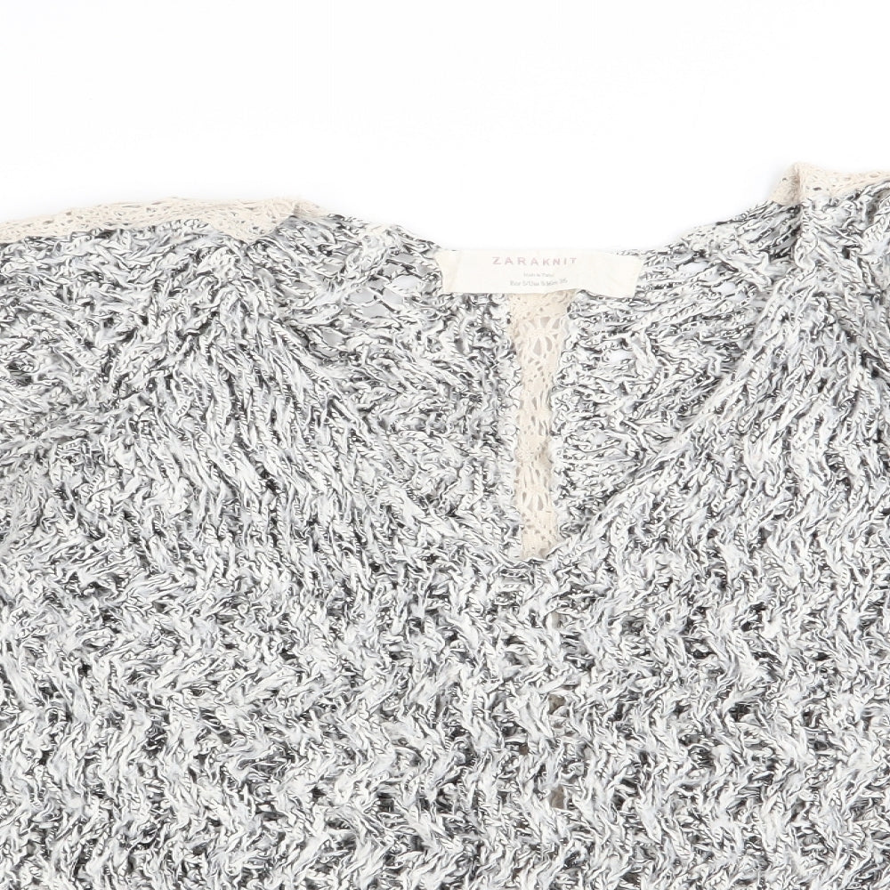 Zara Womens Grey   Pullover Jumper Size S