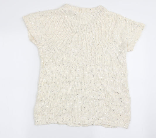 knitwear  Womens White   Basic T-Shirt Size M