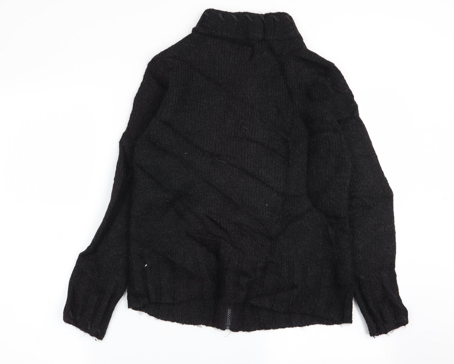 Debenhams Womens Black   Full Zip Jumper Size 12