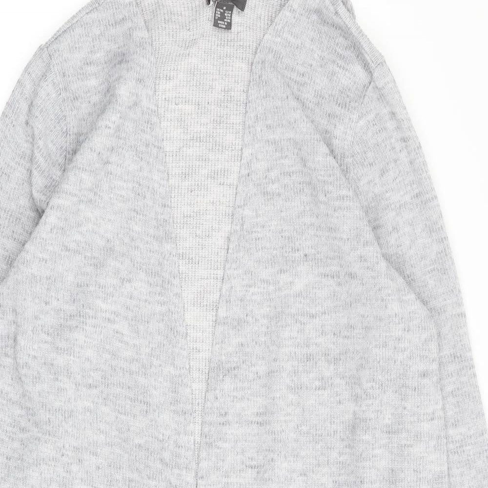 Primark Womens Grey   Cardigan Jumper Size 12