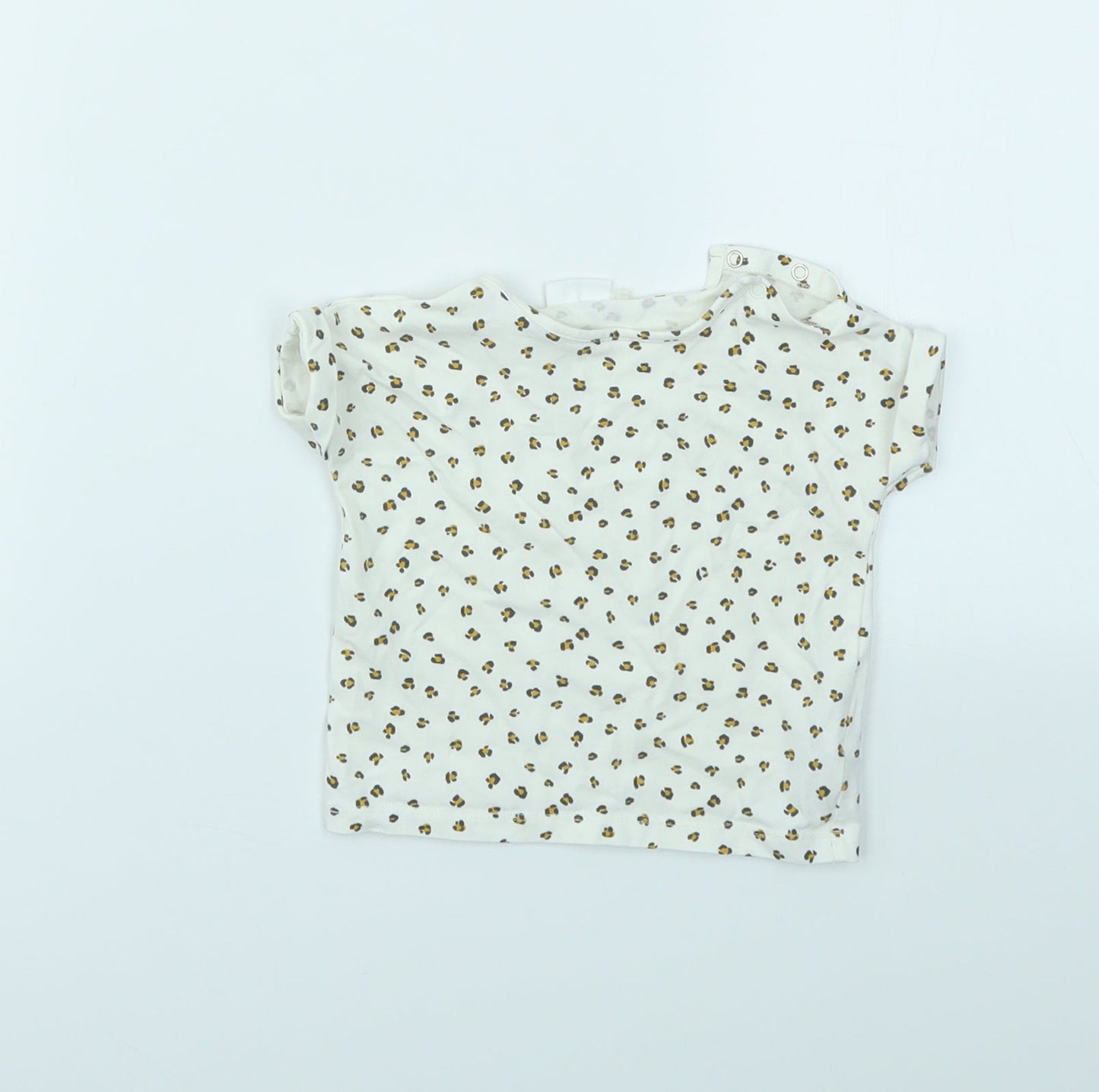 NEXT Girls Multicoloured Animal Print  Basic T-Shirt Size 3-6 Months