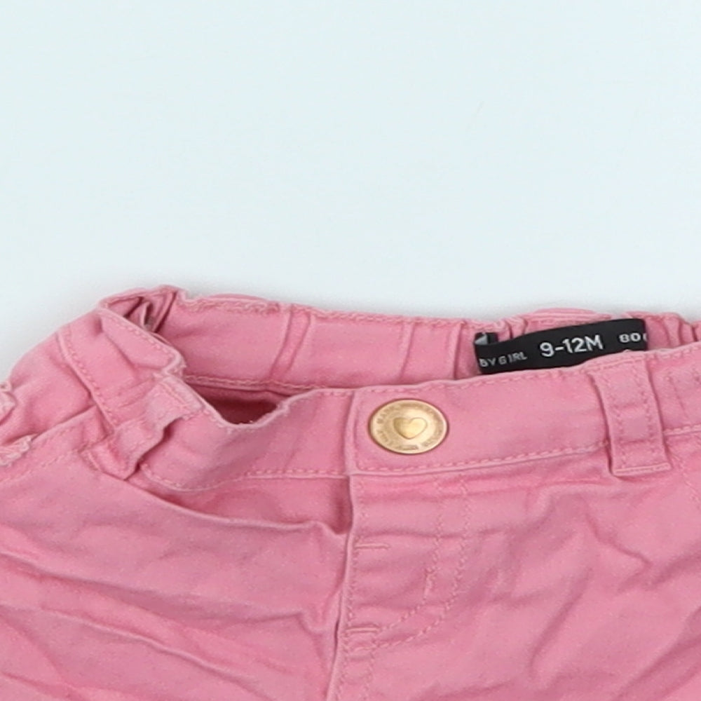 BABY GILR Girls Pink   Capri Jeans Size 9-12 Months