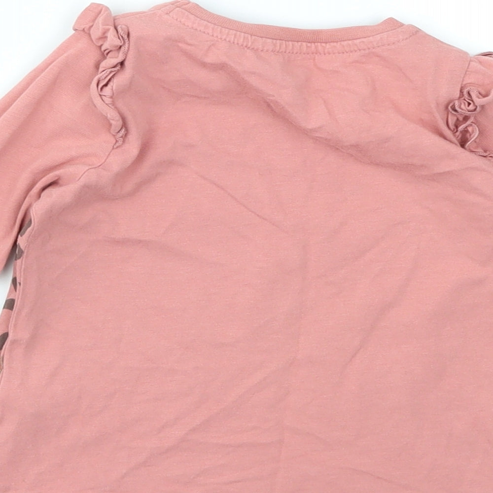Angel Girls Pink   Basic T-Shirt Size 12-18 Months