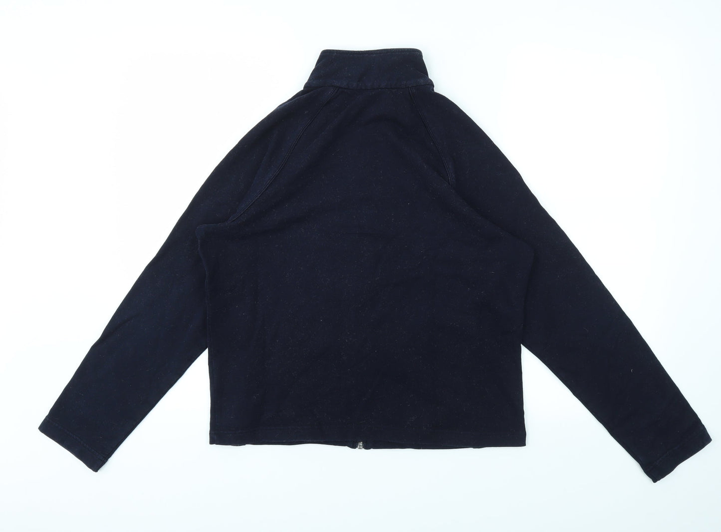 M&S Womens Blue   Full Zip Jumper Size 14