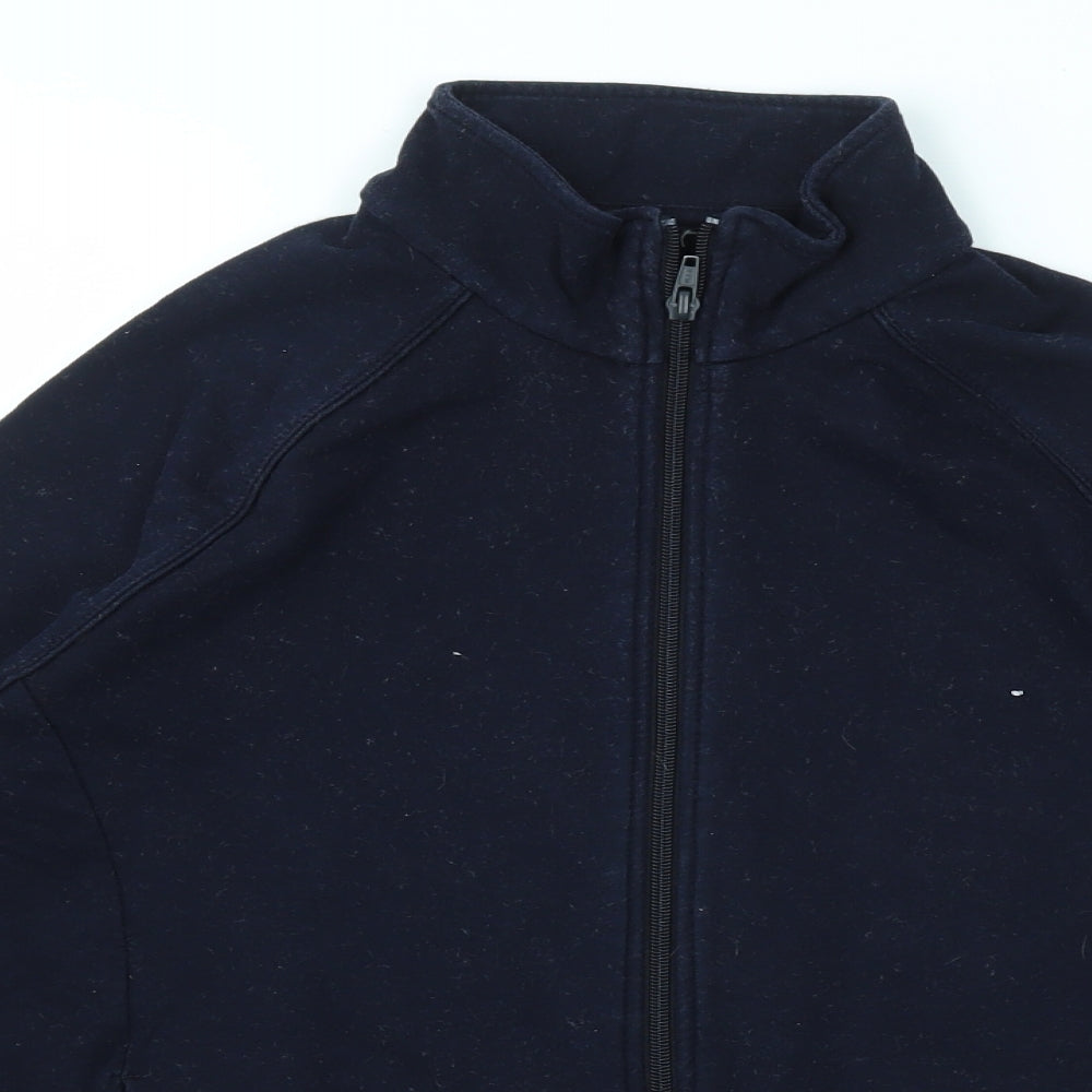 M&S Womens Blue   Full Zip Jumper Size 14