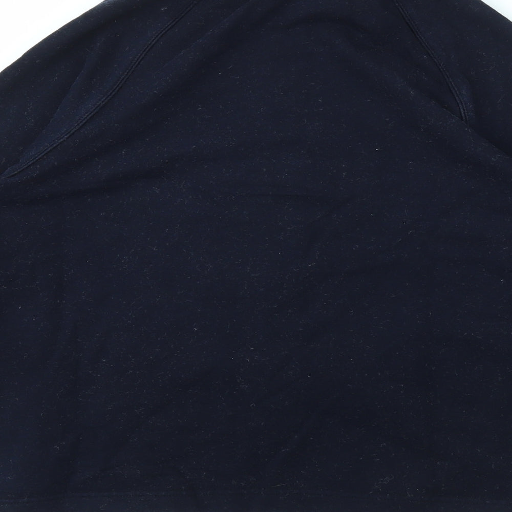 M&S Womens Blue   Full Zip Jumper Size 14