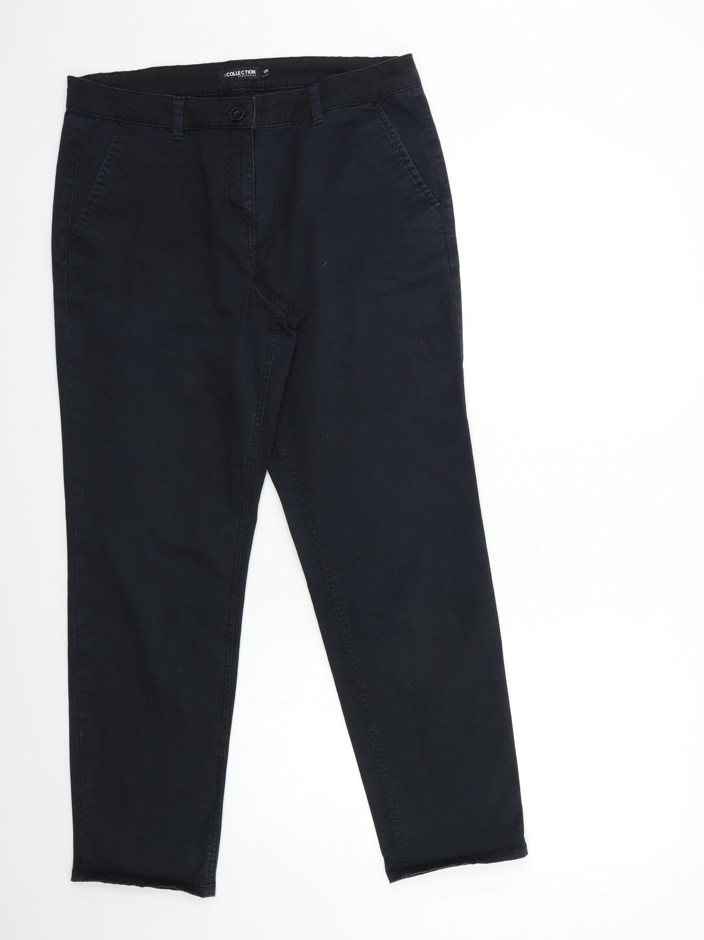 Debenhams Womens Black   Trousers  Size 12 L29 in