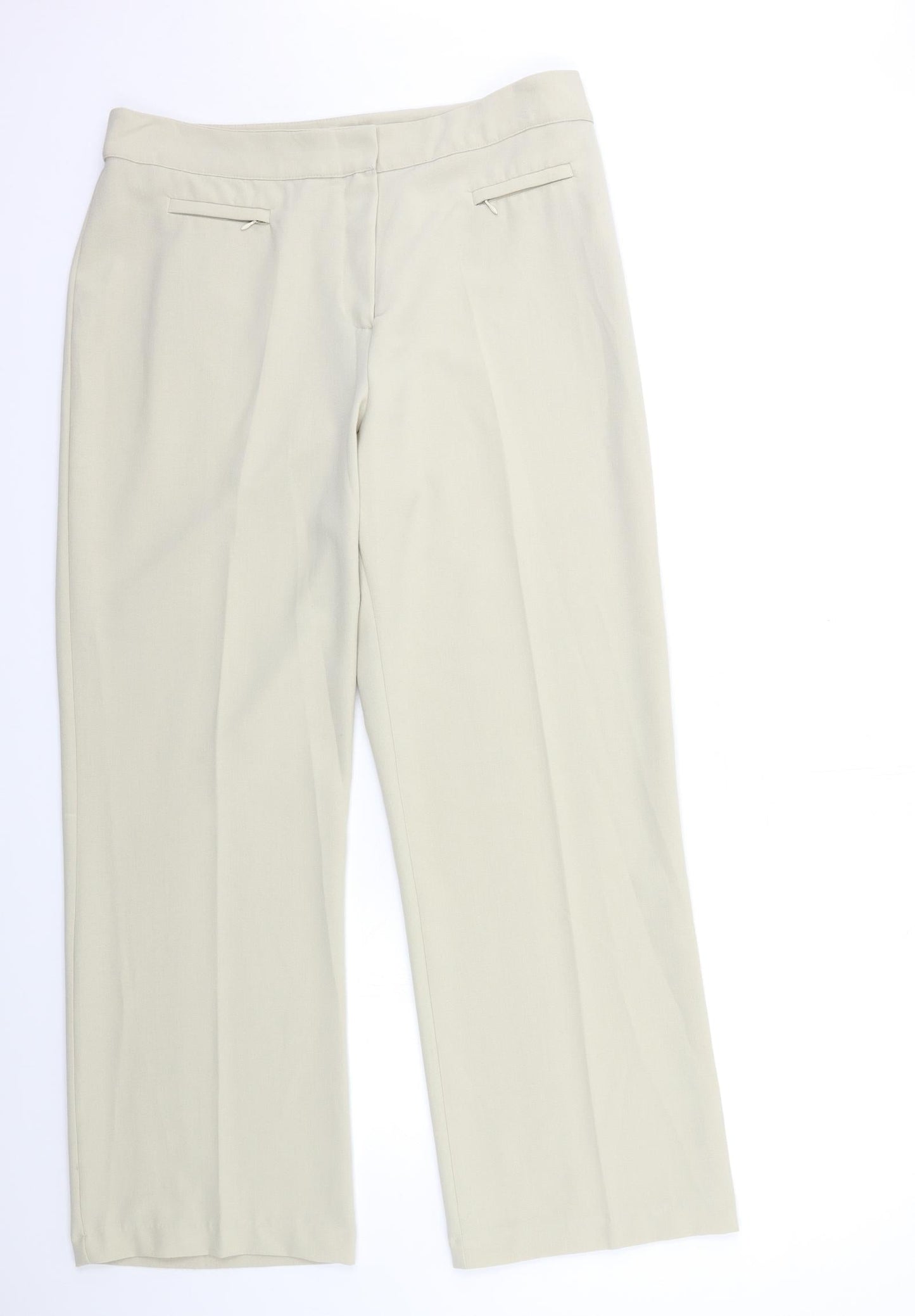 Preworn Womens Beige   Trousers  Size 34 in L31 in