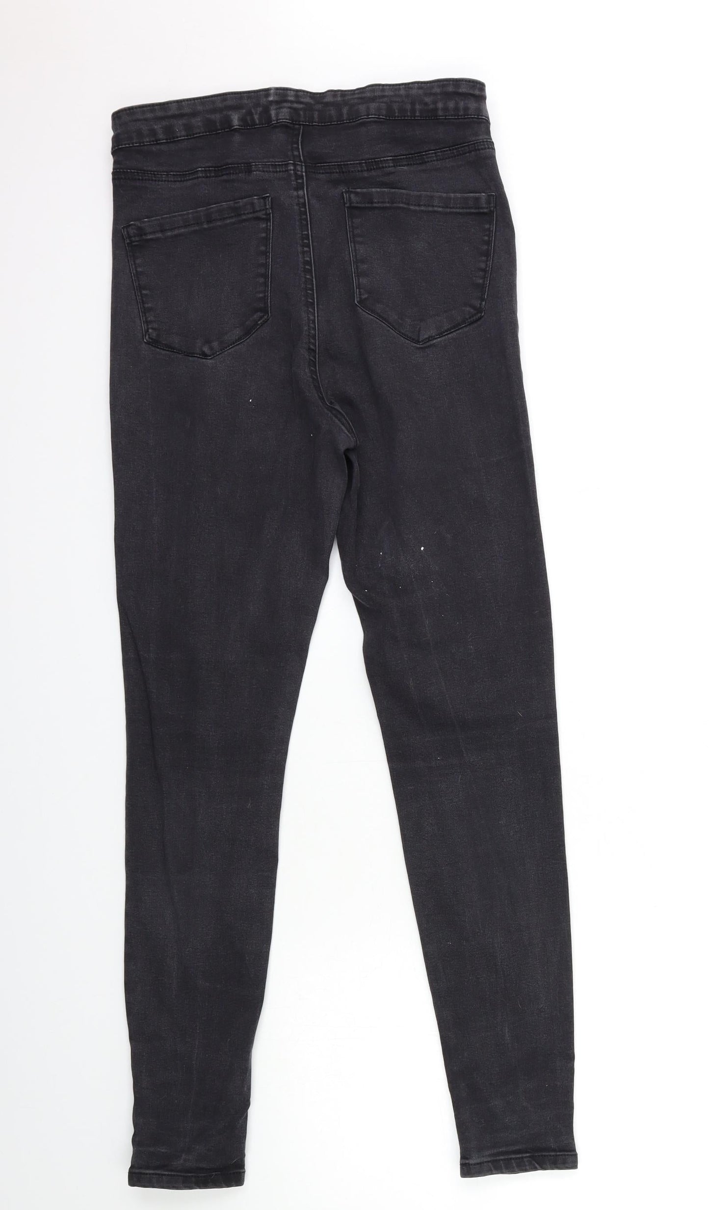 Denim & Co. Womens Black  Denim Skinny Jeans Size 14 L27 in